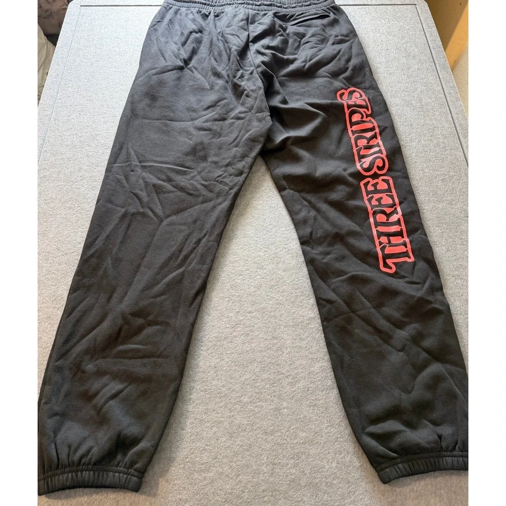 Streetwear Adidas Urban Sweatpants L Black New 3-Stripes‎ Fleece Joggers FR6603